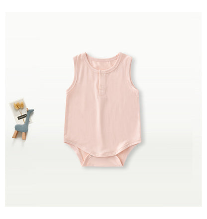 Newborn & Infant Bamboo Bodysuit Sleeveless Onesies