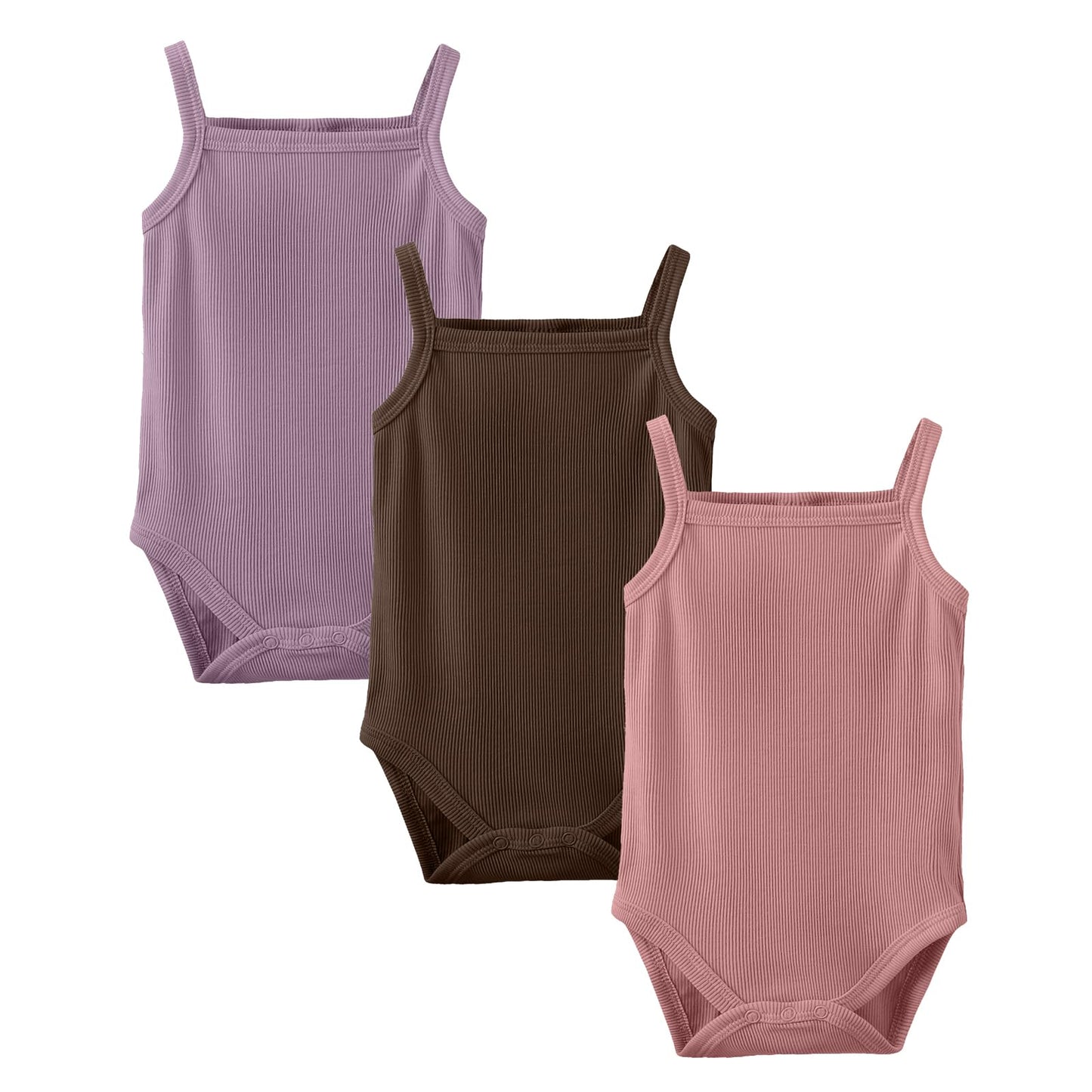 3-Pack Baby Girl Bodysuit Sleeveless