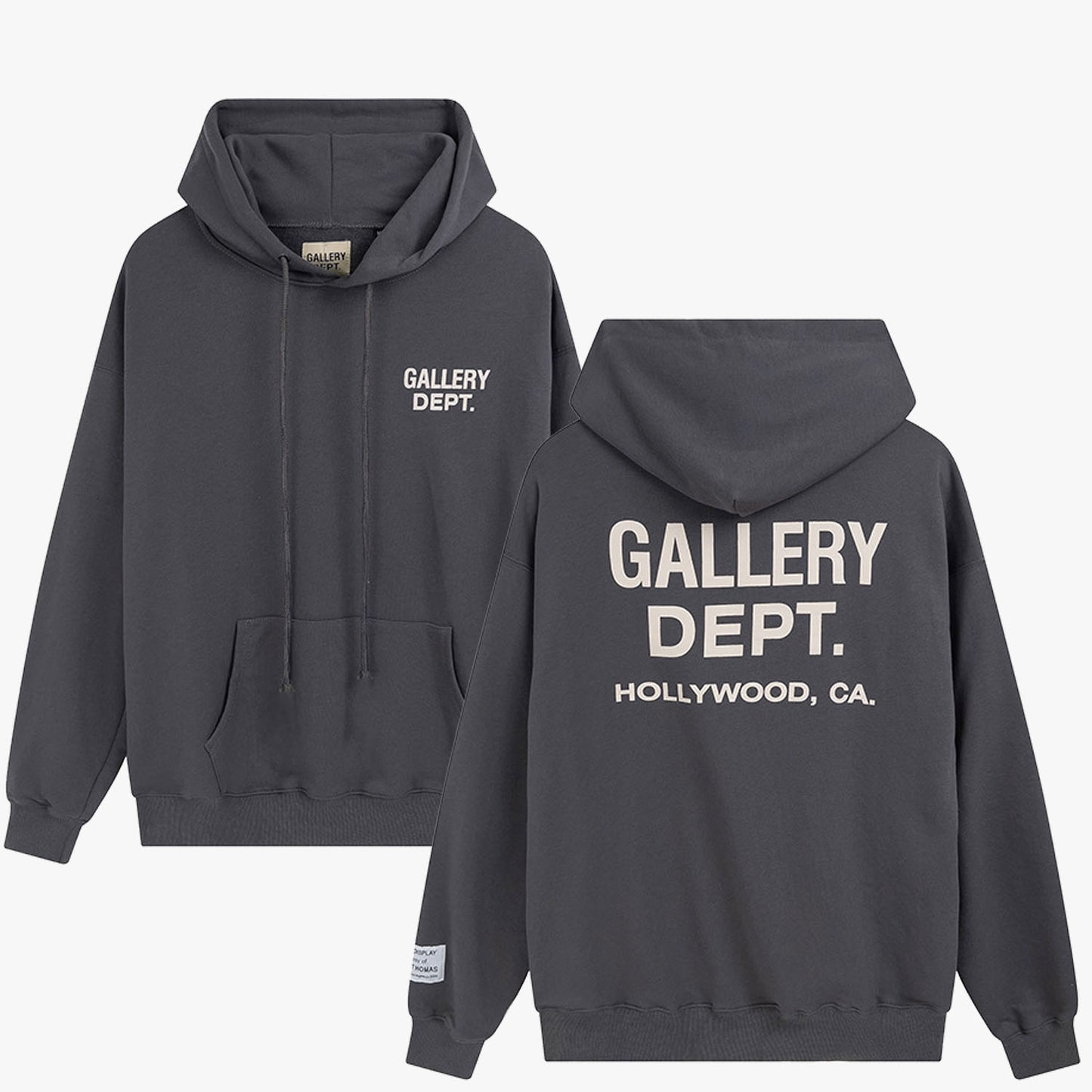 Gallery Dept Hoodie Graffiti Letter Print Hooded Sweatshirt