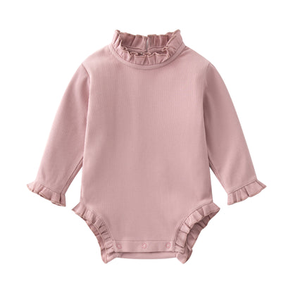 Baby Girl Bamboo Bodysuit Ruffles Shape