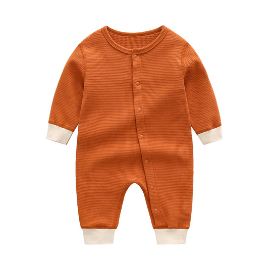 Baby Snap Knit Romper Long Sleeve