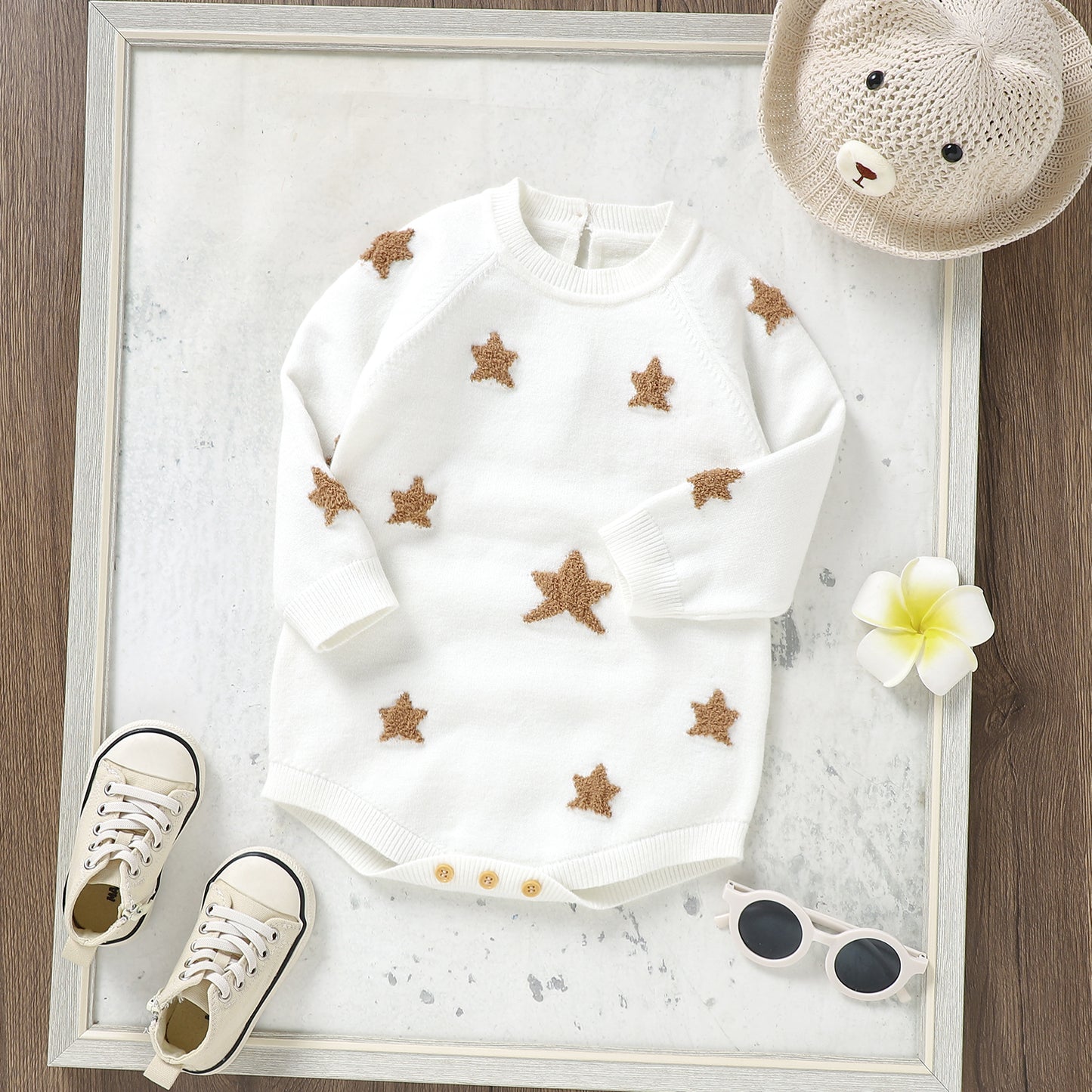 Baby Long Sleeve Knit Sweater Star