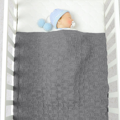 Newborn Baby Knit Blanket Soft and Breathable