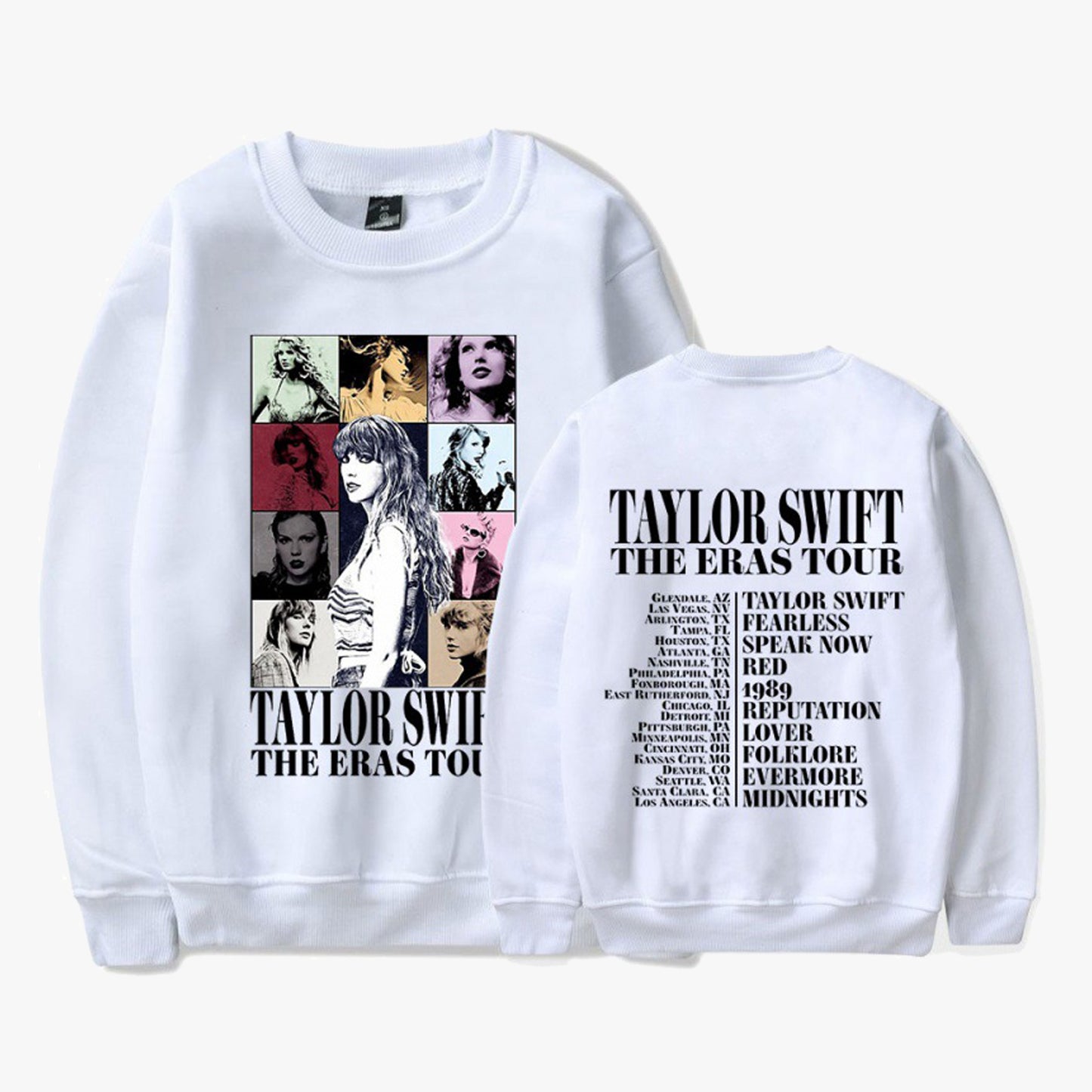 Taylor Swift Eras Tour Pullover Sweatshirt Swiftie Merch Outfit