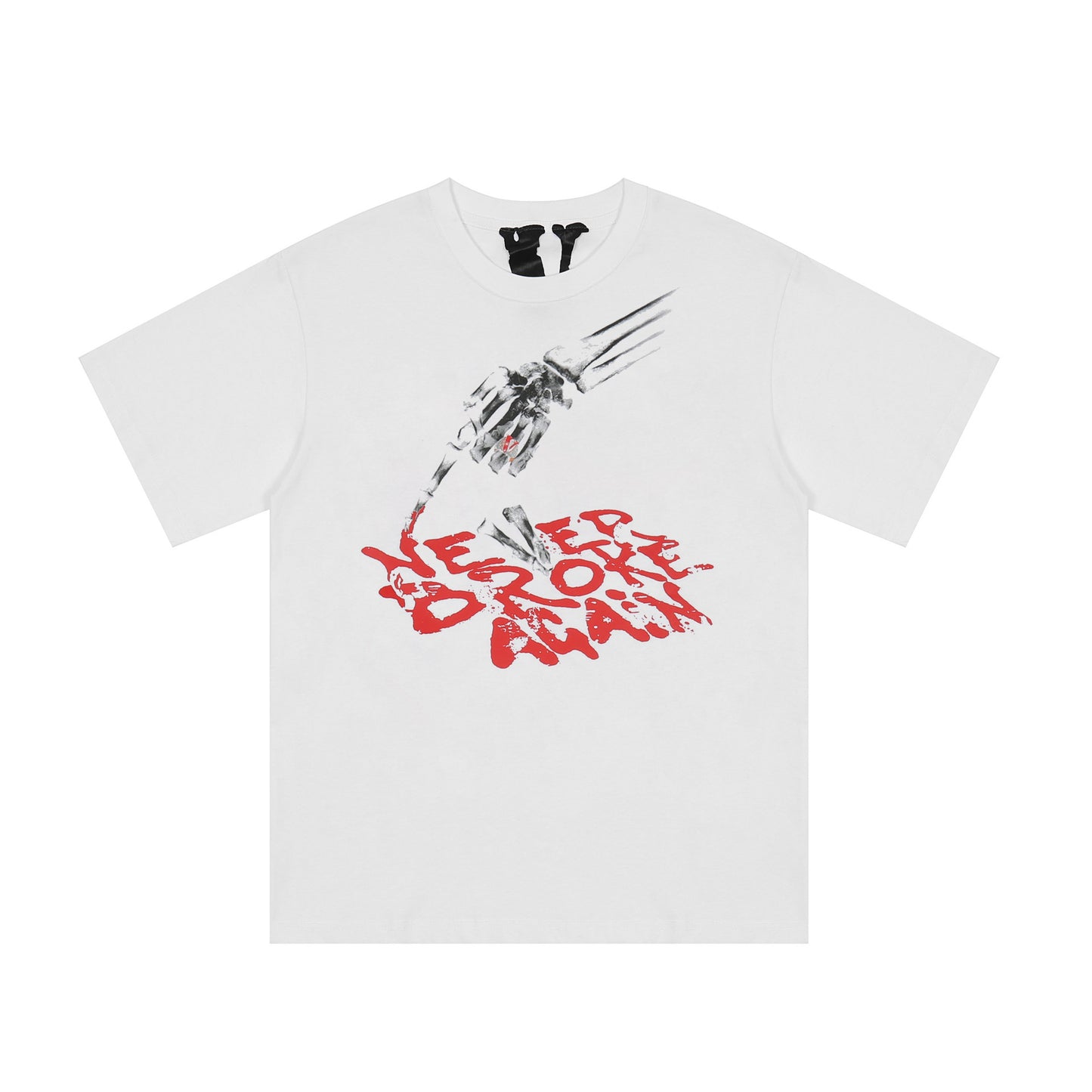 Vlone x Never Broke Again Bones T-shirt Black