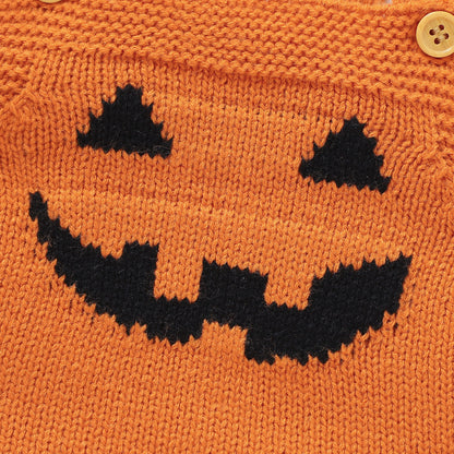 Halloween Baby Sweater Bodysuit Overalls