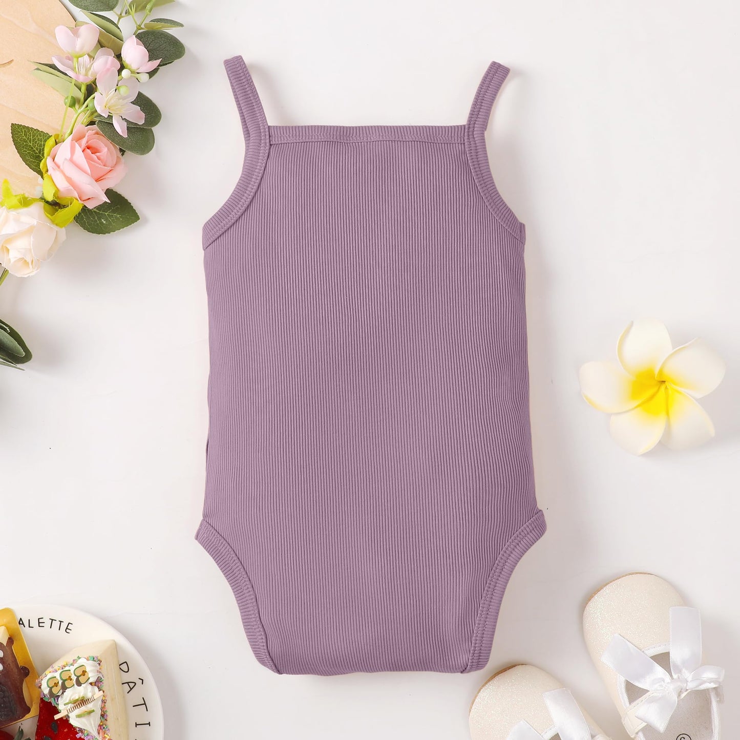 3-Pack Baby Girl Bodysuit Sleeveless