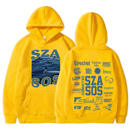 SZA SOS Good Days Hoodie Concert Tour SOS Music Album Print Hoodie