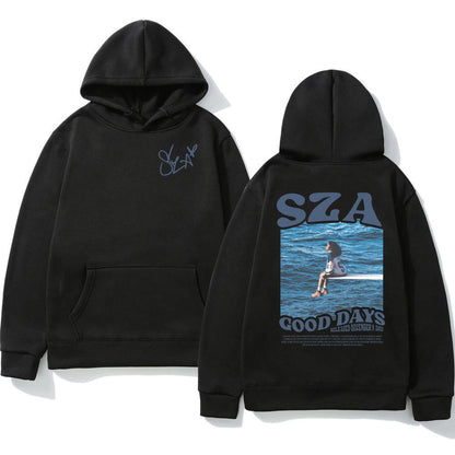 SZA SOS Good Days Hoodie Concert Tour SOS Music Album Print Hoodie