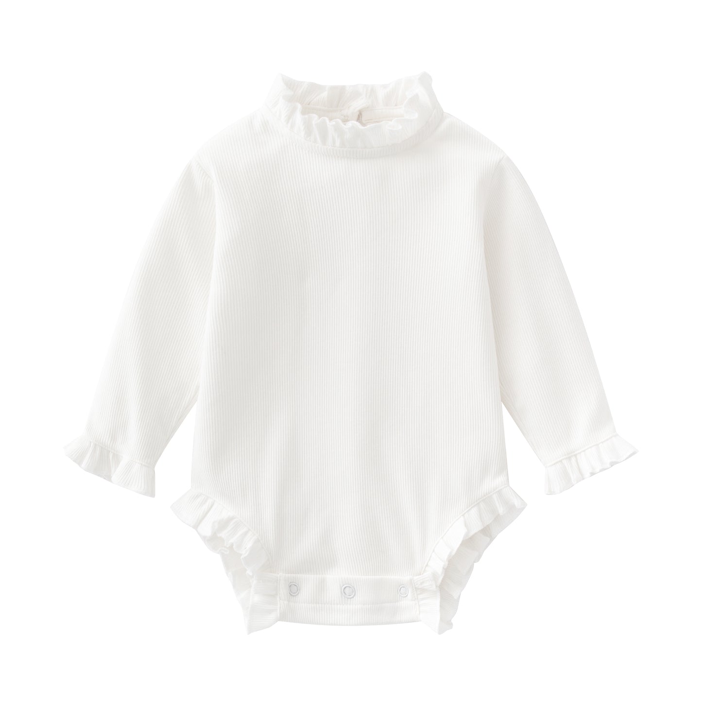 Baby Girl Bamboo Bodysuit Ruffles Shape