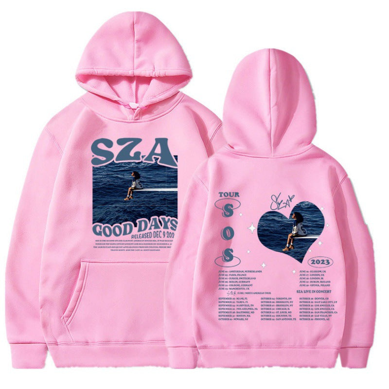 SZA SOS Good Days Hoodie Concert Tour SOS Music Album Print Hoodie