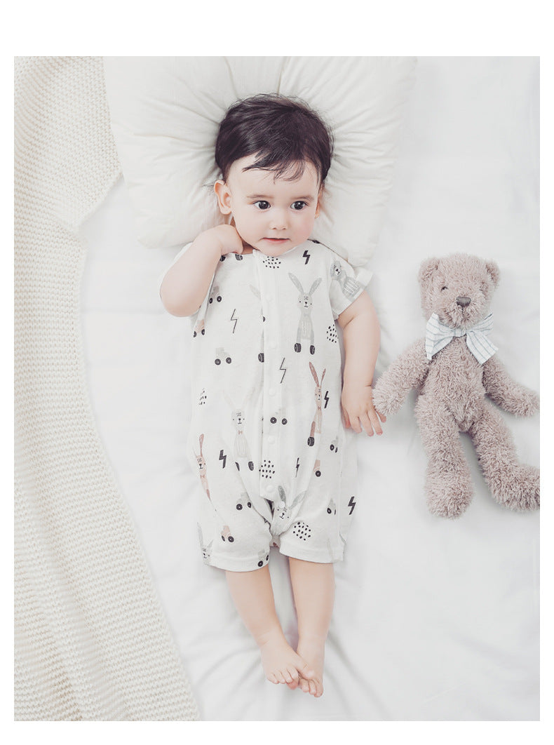 Bamboo Baby Romper Bunny Print