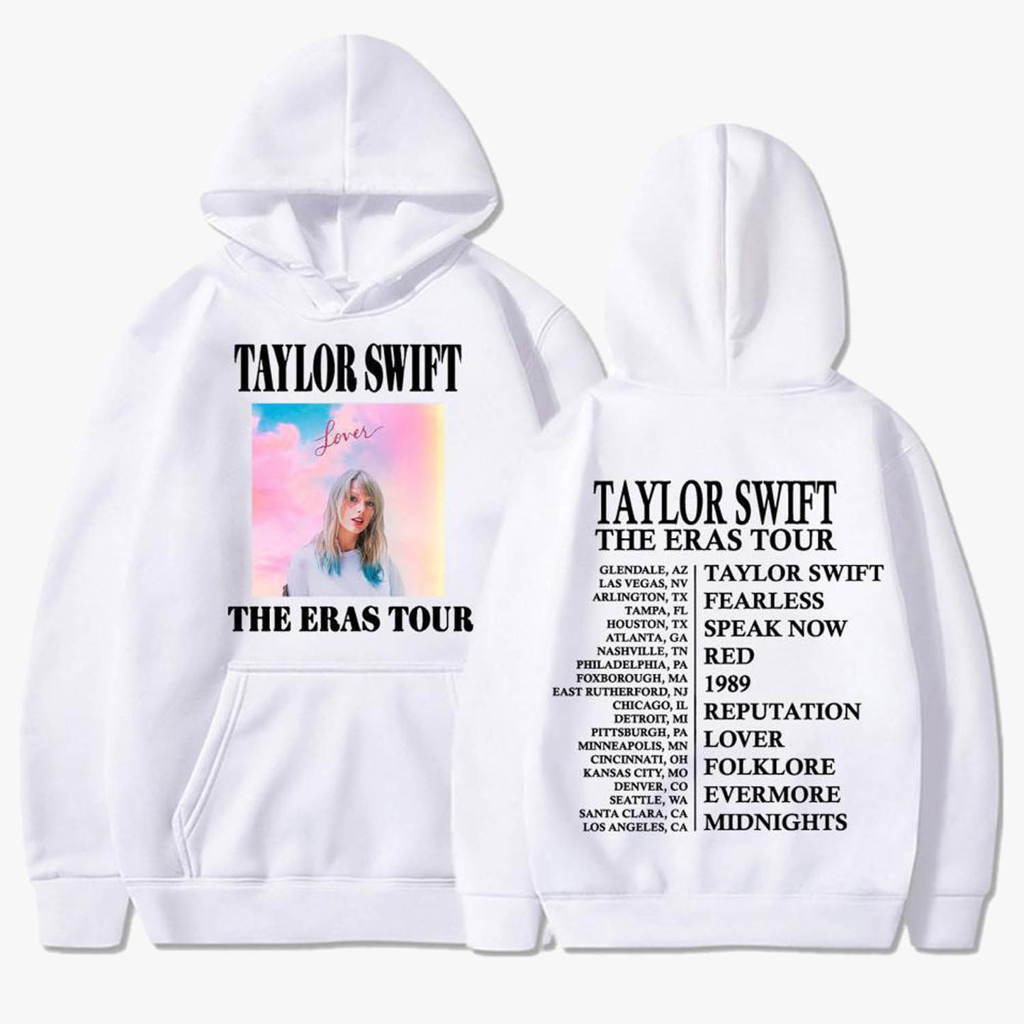 Men and Women Taylor Swift The Eras Tour Hoodie Pullover Hoody Sweatshirt