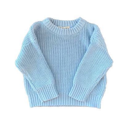 Baby & Toddler Sweater Boys and Girls Infant Knit Sweater Autumn Winter Round Neck Cotton Pullover Tops