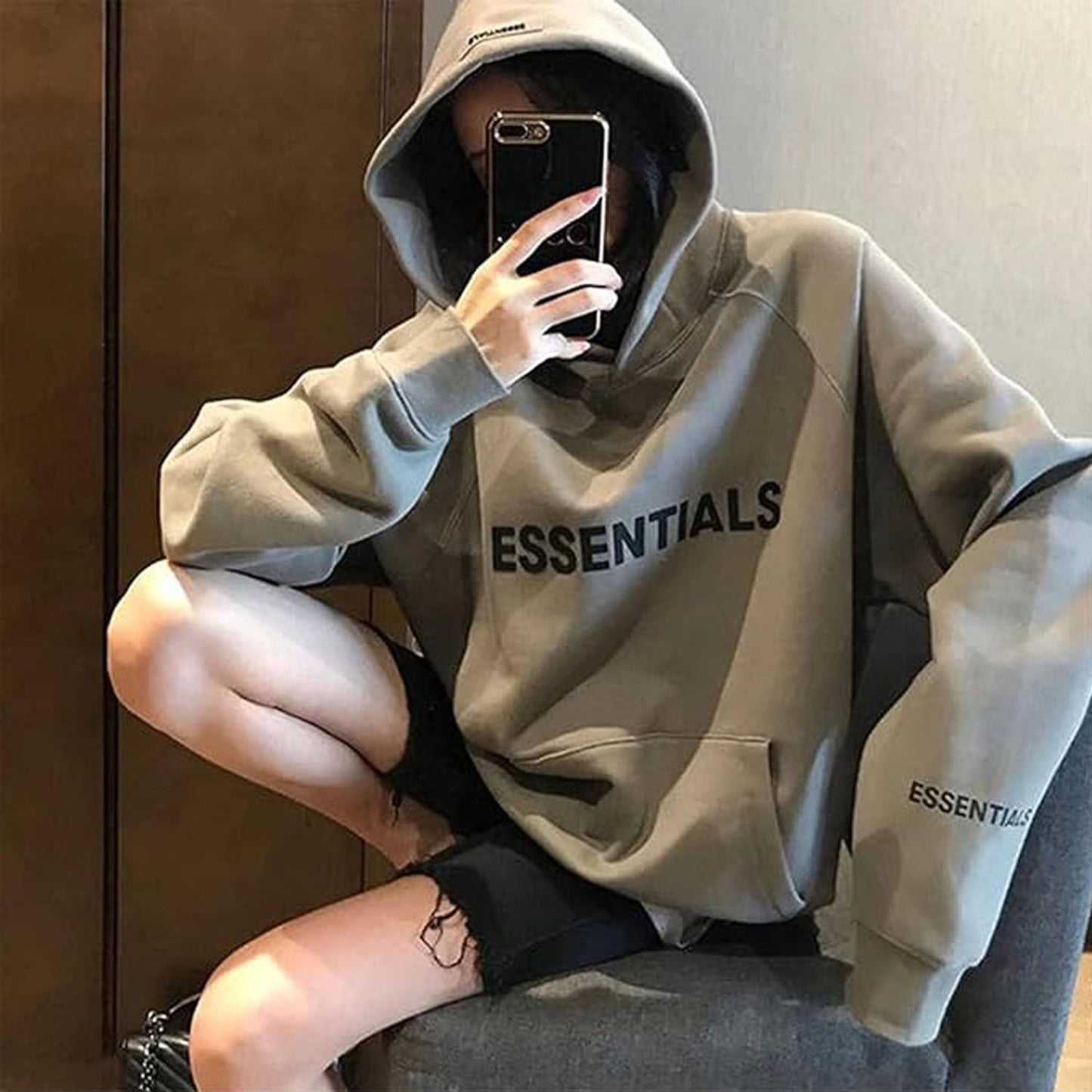 Unisex Essentials Hoodie Long Sleeve Pullover