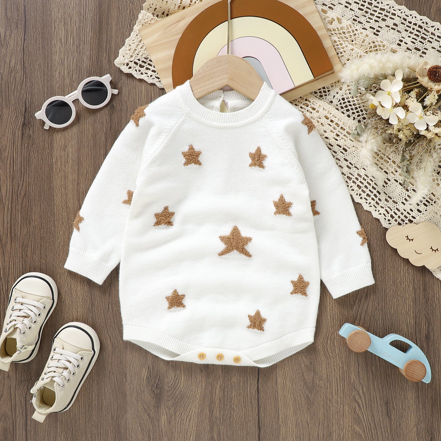 Baby Long Sleeve Knit Sweater Star