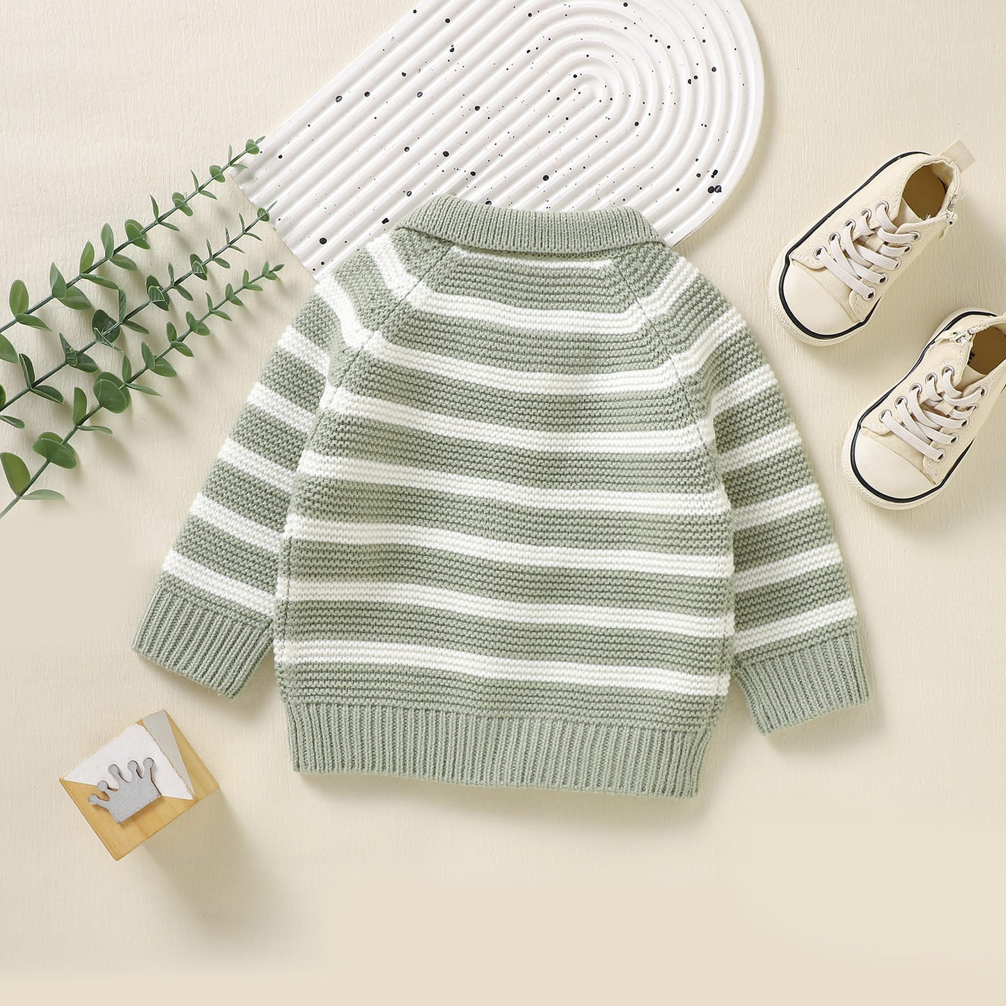 Toddler Sweater Stripe Knit Cardigan