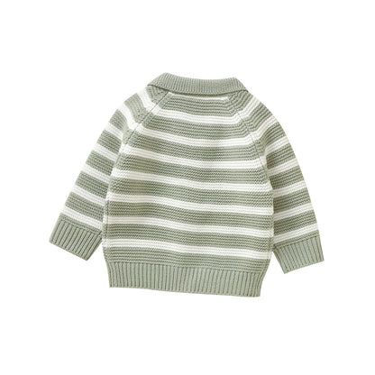 Toddler Sweater Stripe Knit Cardigan