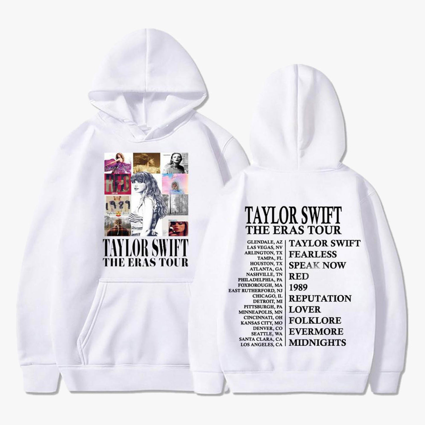 Official Taylor Swift The Eras Tour Hoodie Pullover Hoody Sweatshirt