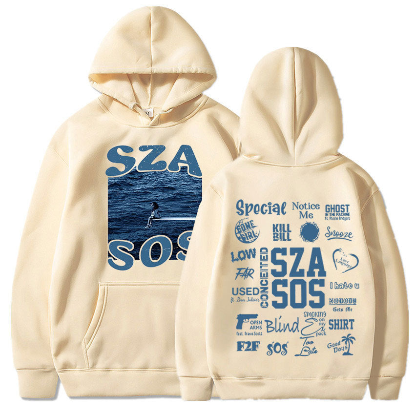 SZA SOS Good Days Hoodie Concert Tour SOS Music Album Print Hoodie