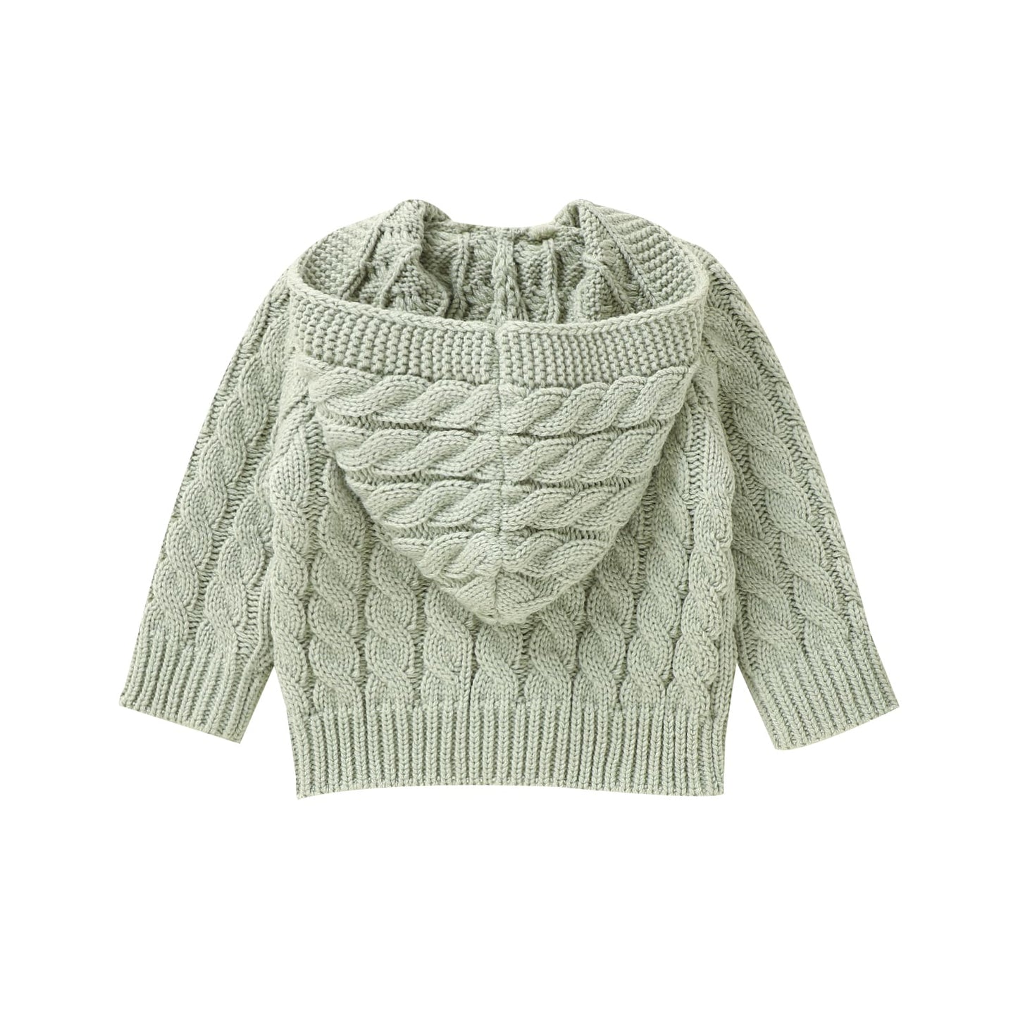 Infant&Toddler Sweater Knit Cardigan with Hoody