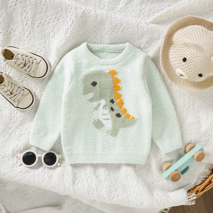 Infant&Toddler Knit Sweater Dinosaurs