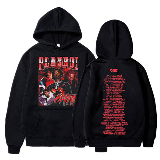 Playboi Carti Oversize Hip Hop Hoodie