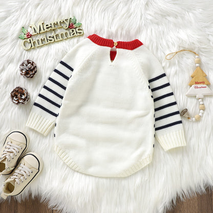 Baby Ugly Christmas Sweater Bodysuit Santa Claus