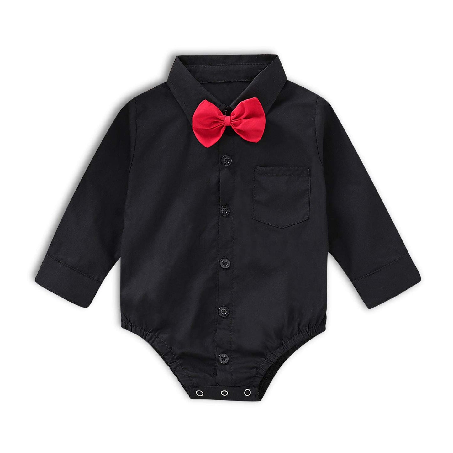 Baby Boy Dress Shirt Bodysuit Long Sleeve