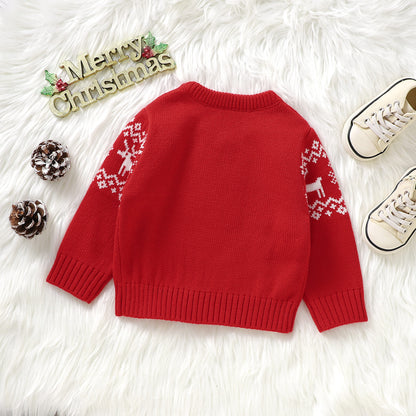 Baby Ugly Christmas Sweater Reindeer