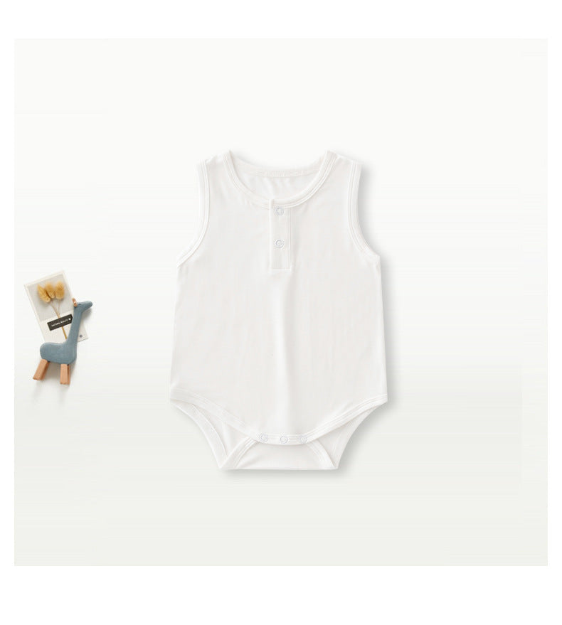 Newborn & Infant Bamboo Bodysuit Sleeveless Onesies