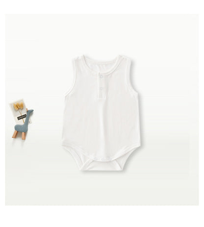 Newborn & Infant Bamboo Bodysuit Sleeveless Onesies