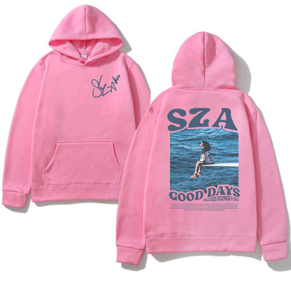 SZA SOS Good Days Hoodie Concert Tour SOS Music Album Print Hoodie