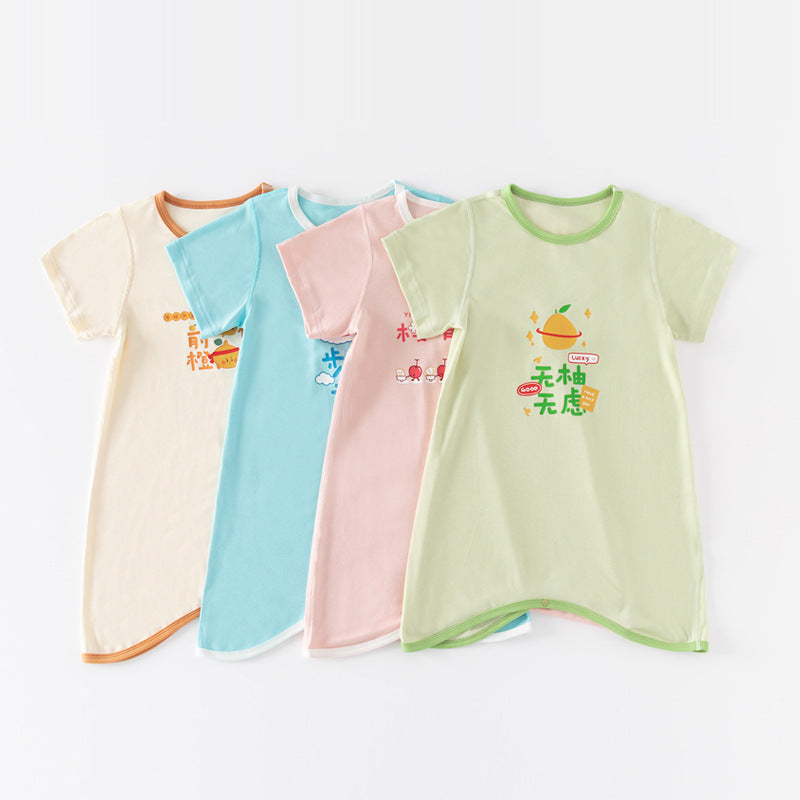 Baby Pajamas Summer Short Sleeve Romper