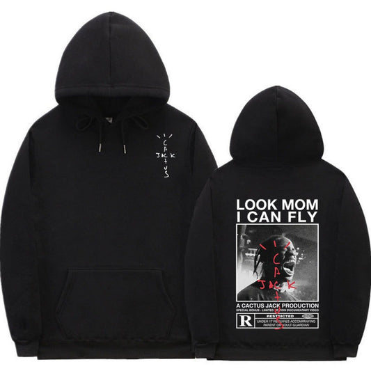 Travis Scott Cactus Jack Look Mom I Can Fly Graphic Hoodie