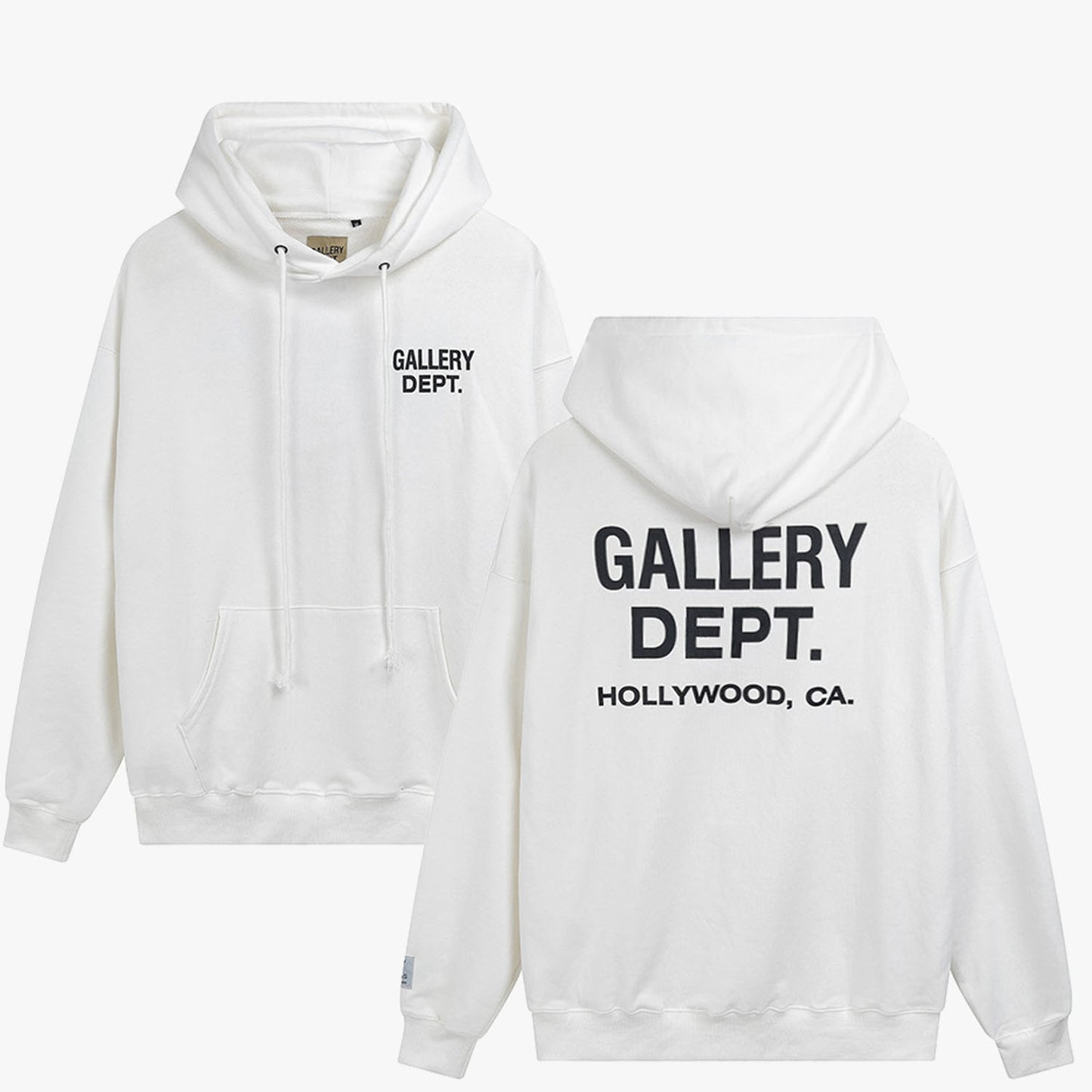 Gallery Dept Hoodie Graffiti Letter Print Hooded Sweatshirt