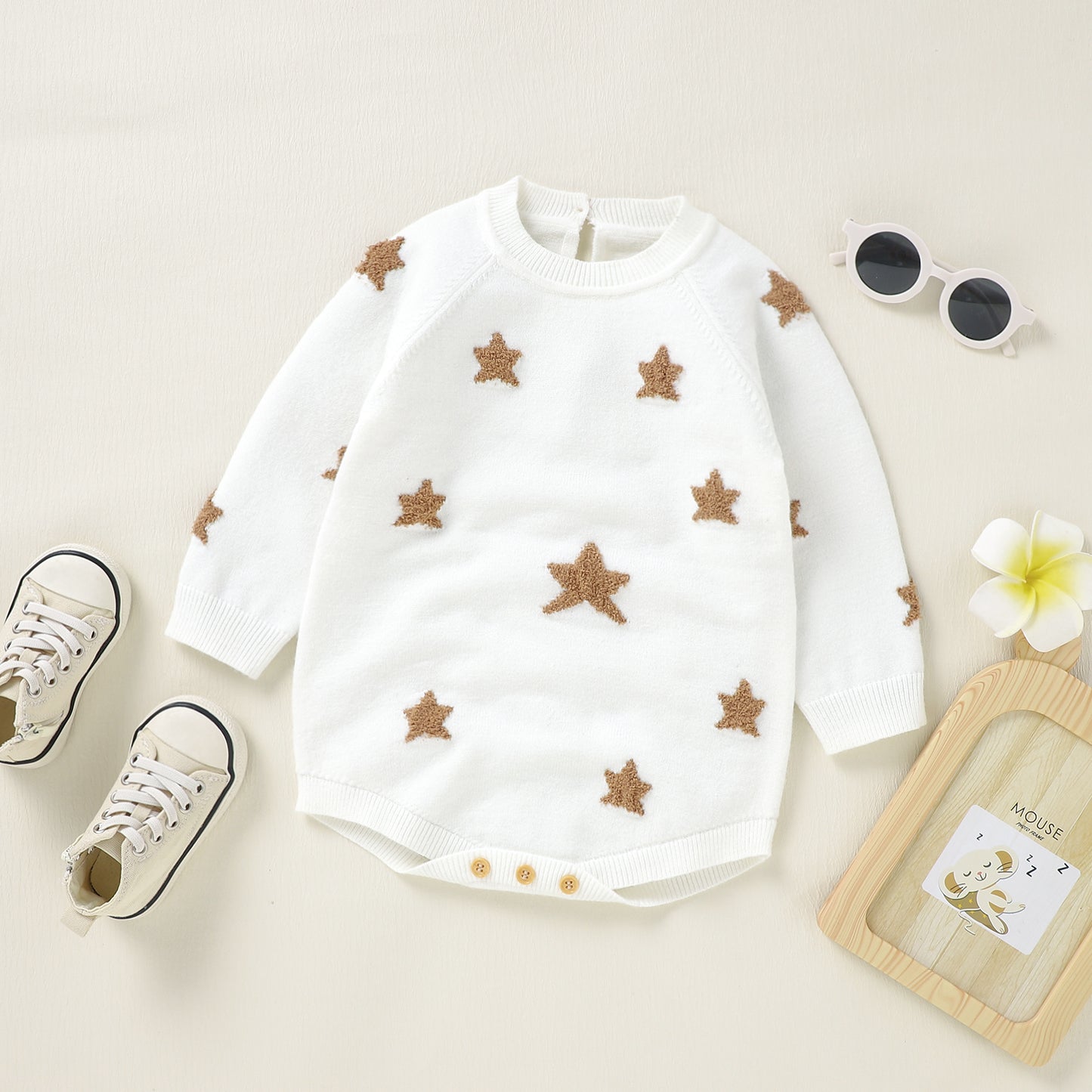 Baby Long Sleeve Knit Sweater Star