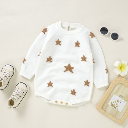 Baby Long Sleeve Knit Sweater Star