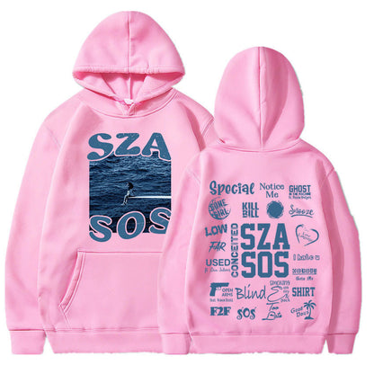 SZA SOS Good Days Hoodie Concert Tour SOS Music Album Print Hoodie