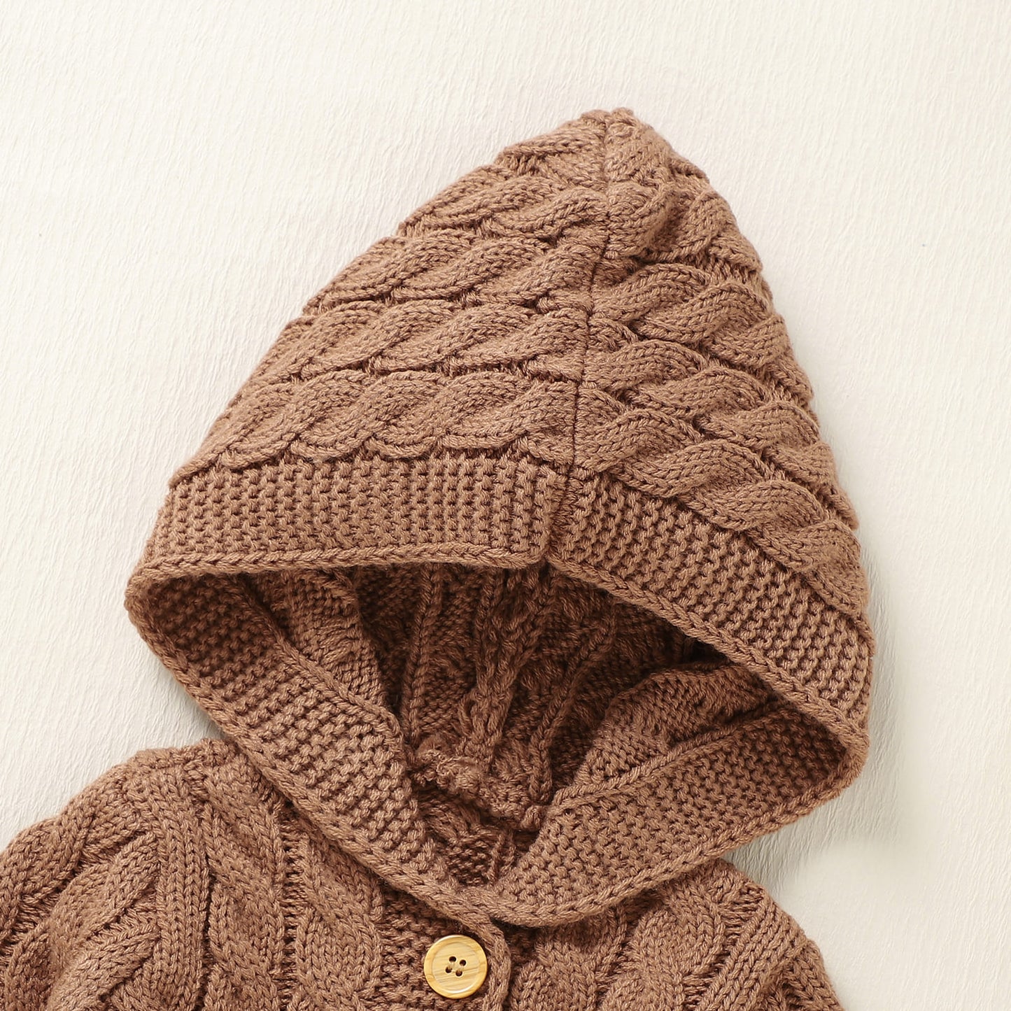 Infant&Toddler Sweater Knit Cardigan with Hoody