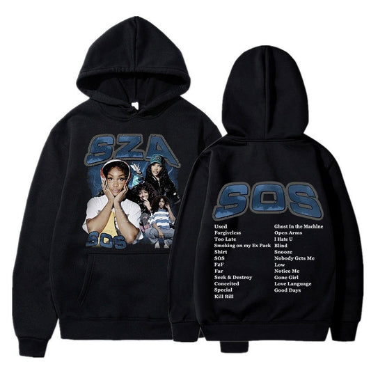 SZA SOS Good Days Hoodie Concert Tour SOS Music Album Print Hoodie