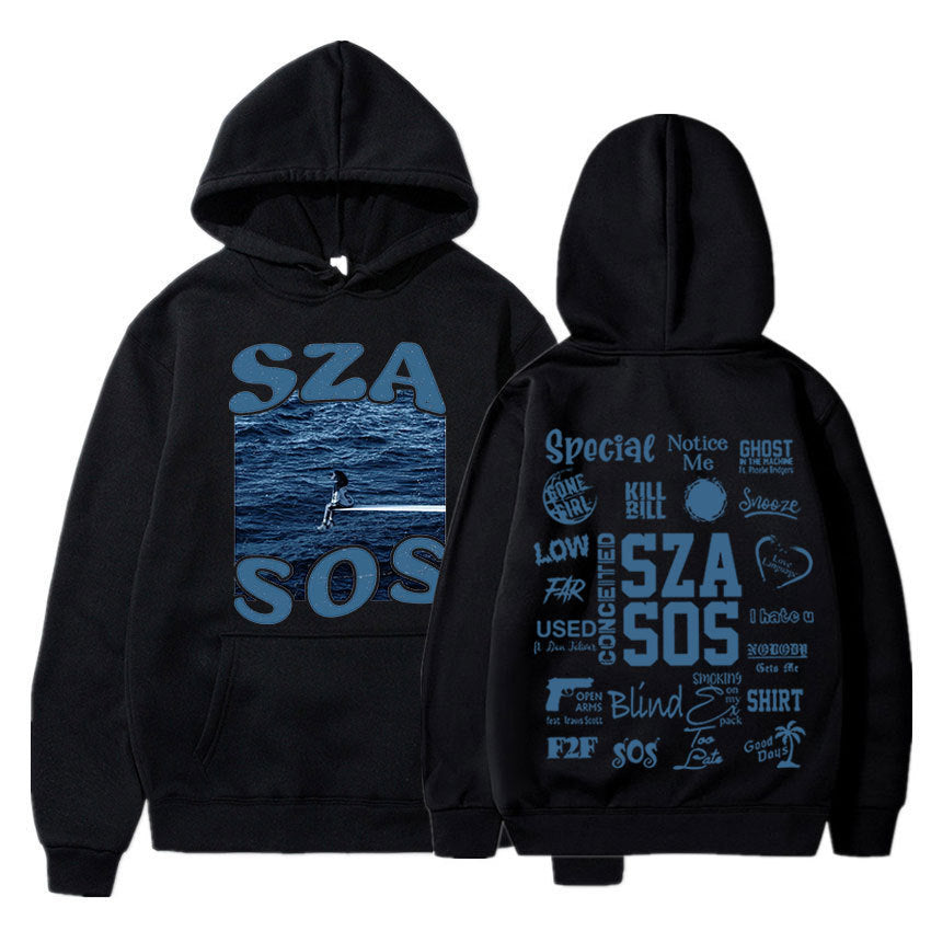 SZA SOS Good Days Hoodie Concert Tour SOS Music Album Print Hoodie