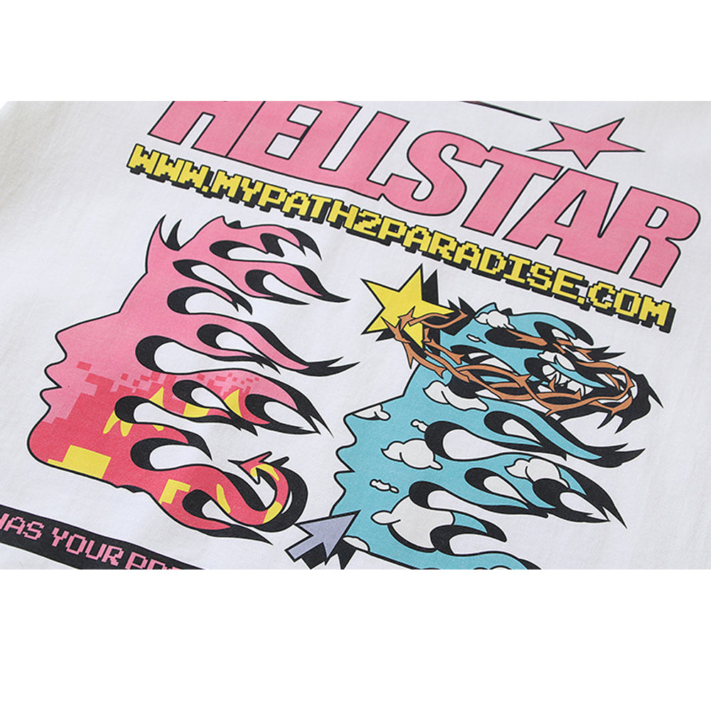 Hellstar T-Shirt Oversized Y2K Streetwear Hip Hop Cotton Short Sleeve Tee Shirts