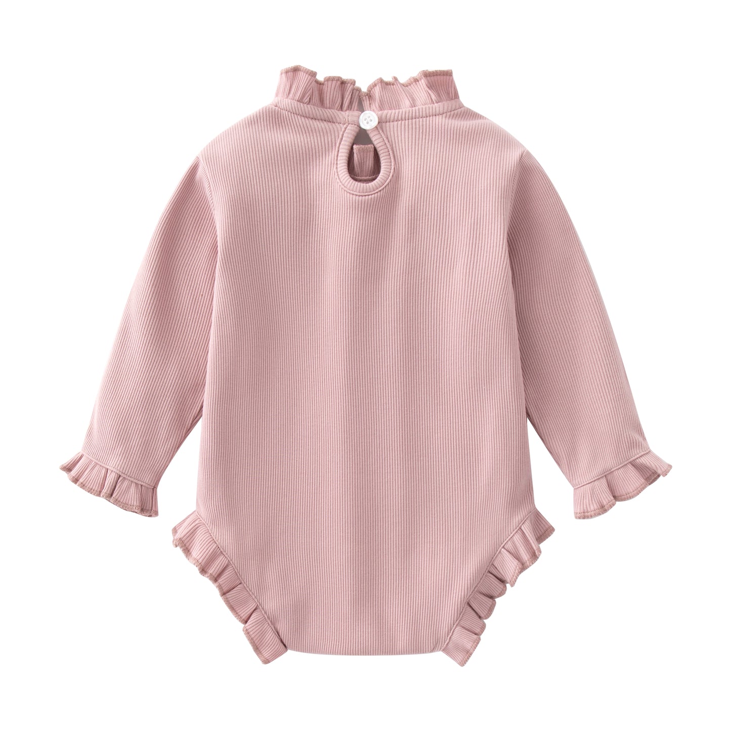 Baby Girl Bamboo Bodysuit Ruffles Shape