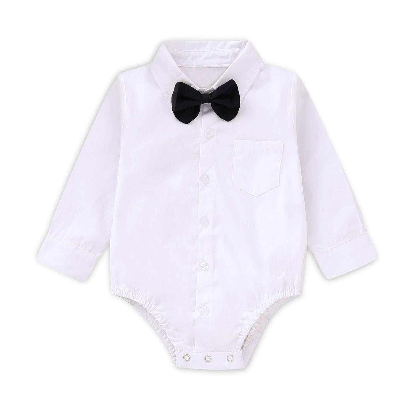 Baby Boy Dress Shirt Bodysuit Long Sleeve