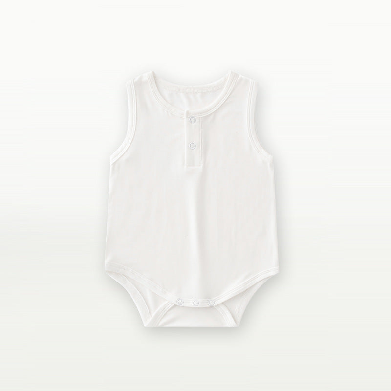 Newborn & Infant Bamboo Bodysuit Sleeveless Onesies