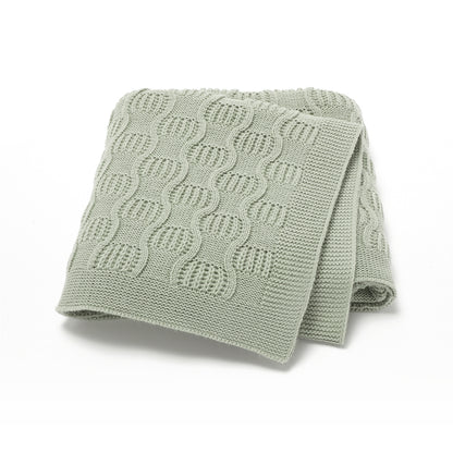 Newborn Baby Knit Blanket Soft and Breathable