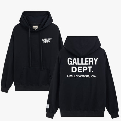 Gallery Dept Hoodie Graffiti Letter Print Hooded Sweatshirt