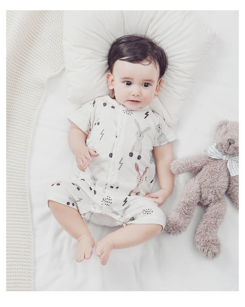 Bamboo Baby Romper Bunny Print