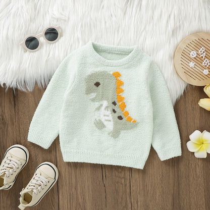 Infant&Toddler Knit Sweater Dinosaurs